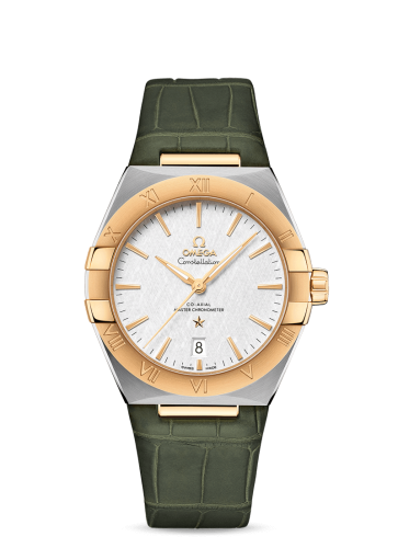 Omega Constellation Master Chronometer 39 Stainless Steel / Yellow Gold / Silver / Alligator